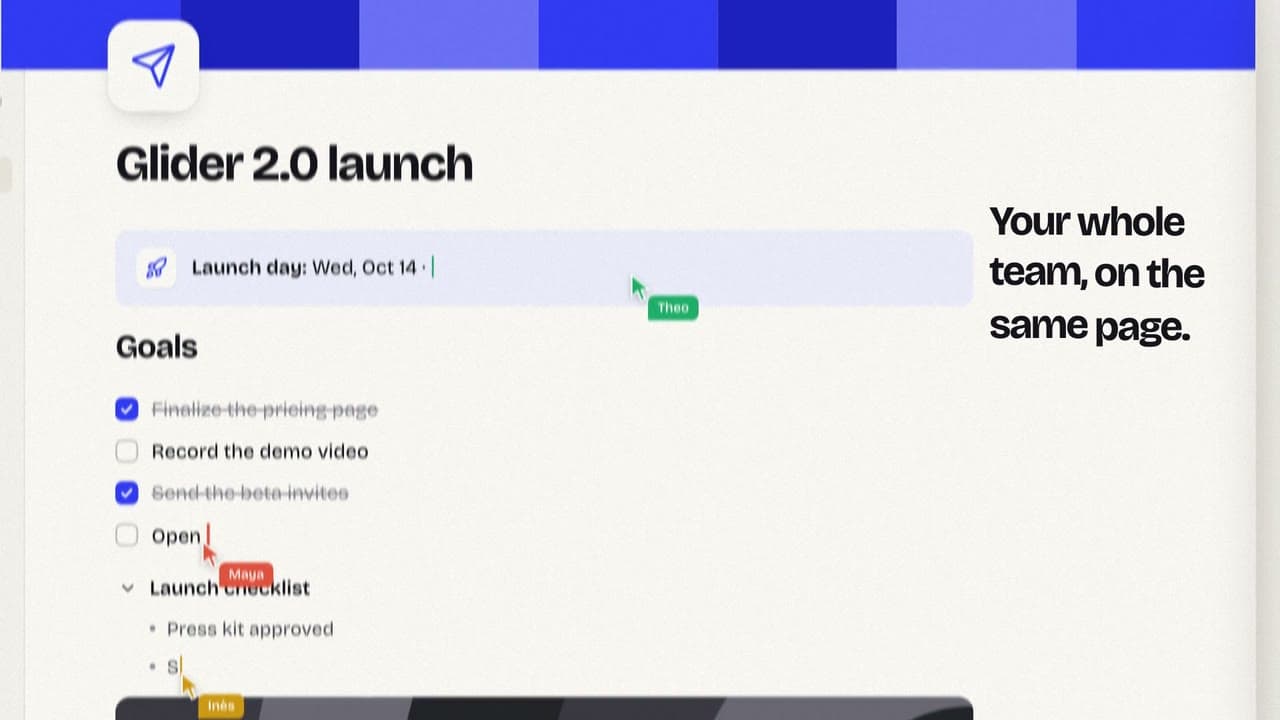 Plissé, Launch film for a collaborative workspace