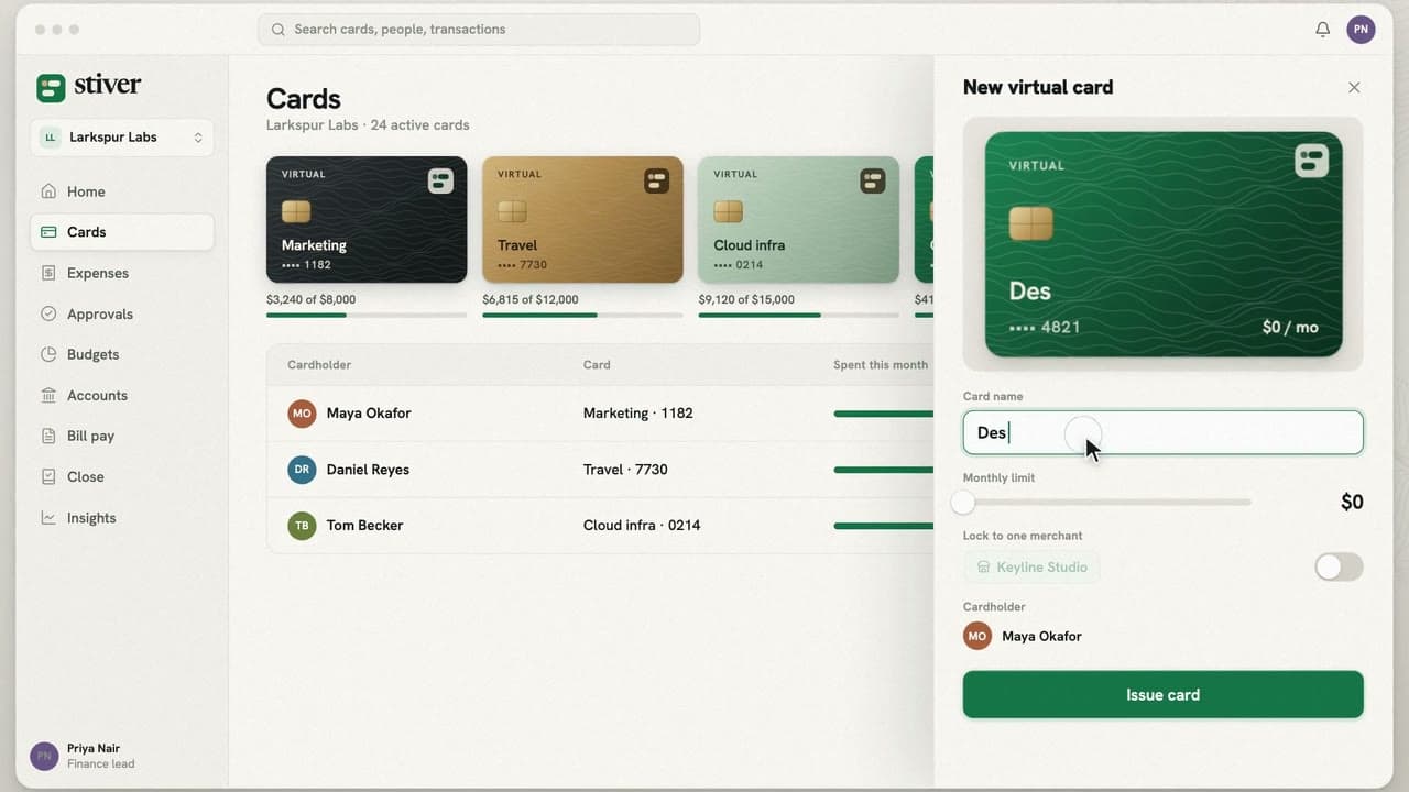 Stiver, Launch film for a spend-management platform
